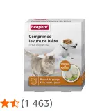 Boîte de comprimés de levure de bière pour chat et chien, pour la beauté du pelage et le soin de la peau.